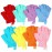 Bath Gloves,16 Pcs Exfoliating Bath Gloves,Body Scrub Gloves with Hanging Loop for Beauty Spa Massage Skin Shower Body Scrubber-8 Colors