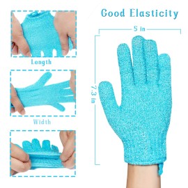 Bath Gloves,16 Pcs Exfoliating Bath Gloves,Body Scrub Gloves with Hanging Loop for Beauty Spa Massage Skin Shower Body Scrubber-8 Colors Bath Gloves,16 Pcs Exfoliating Bath Gloves,Body Scrub Gloves with Hanging Loop for Beauty Spa Massage Skin Shower Body Scrubber-8 Colors