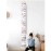 Baby Growth Chart, Height Wall Chart for Kids, Wooden Frame Canvas Measurement Hanging Ruler for Childs Room Decoration 79 x 7.9in(Flower)