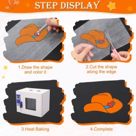 Shrinky Art Paper, Cridoz 50Pcs Shrinky Sheets Shrink Plastic Film for Keychains and Kids Creative Art Craft Marking