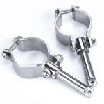smartmarine 2X 316 Stainless Steel Clamp on Oarlocks or Rowlocks,Boat Oarlock Socket Marine Yacht