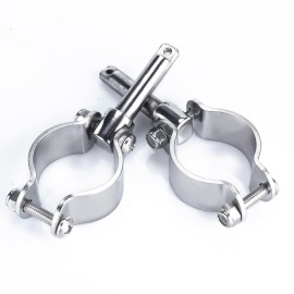 smartmarine 2X 316 Stainless Steel Clamp on Oarlocks or Rowlocks,Boat Oarlock Socket Marine Yacht