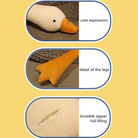 Goose Stuffed Animal Pillow Toy, Cute Giant White Goose Stuffed Animal Duck Plush,Swan White,It\'s a for Everyone.