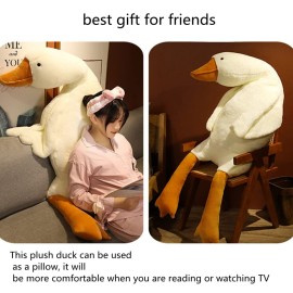 Goose Stuffed Animal Pillow Toy, Cute Giant White Goose Stuffed Animal Duck Plush,Swan White,It\'s a for Everyone.