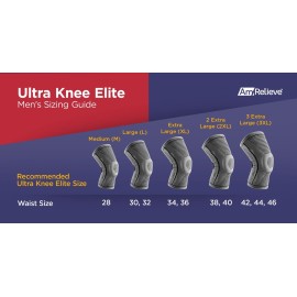 AmRelieve Ultra Knee Elite Compression Sleeve - Knee Brace for Arthritis Pain Relief, Meniscus Tear Support, and Knee Pain Relief AmRelieve Ultra Knee Elite Compression Sleeve - Knee Brace for Arthritis Pain Relief, Meniscus Tear Support, and Knee Pain Relief