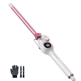 ORYNNE 1/2 Inch Curling Iron Wand Ceramic, Small Barrel Curling Iron for Tight Curls, Half Inch Tiny Curling Wand for Short & Long Hair, Heat Up Fast, Digital Temp Control ORYNNE 1/2 Inch Curling Iron Wand Ceramic, Small Barrel Curling Iron for Tight Curls, Half Inch Tiny Curling Wand for Short & Long Hair, Heat Up Fast, Digital Temp Control