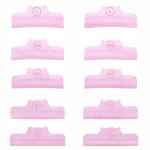 Liber Beauty Eyelash Lift Pads Eyelash Makeup Pads for Lash Lamination Supplies Curler Eyelash Perm Rods 5 Size Salon Eyelash Tools (Pink U curl pad)