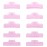 Liber Beauty Eyelash Lift Pads Eyelash Makeup Pads for Lash Lamination Supplies Curler Eyelash Perm Rods 5 Size Salon Eyelash Tools (Pink U curl pad)