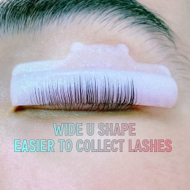 Liber Beauty Eyelash Lift Pads Eyelash Makeup Pads for Lash Lamination Supplies Curler Eyelash Perm Rods 5 Size Salon Eyelash Tools (Pink U curl pad)