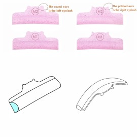 Liber Beauty Eyelash Lift Pads Eyelash Makeup Pads for Lash Lamination Supplies Curler Eyelash Perm Rods 5 Size Salon Eyelash Tools (Pink U curl pad)