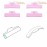Liber Beauty Eyelash Lift Pads Eyelash Makeup Pads for Lash Lamination Supplies Curler Eyelash Perm Rods 5 Size Salon Eyelash Tools (Pink U curl pad)
