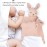 Organic Cotton Muslin Lovey Blanket, Organic Cotton Muslin Kara Security Blanket Soft & Breathable Lovie Baby Gifts for Boys and Girls
