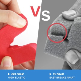 Simple Deluxe Horizontal Fishing Rod Holders Wall-Mounted - Fishing Rod Rack Great Fishing Pole Holder for Garage, Fishing Rod Rack Holds Up to 6 Rods, 13.6\'\' Red, 1 Pair Simple Deluxe