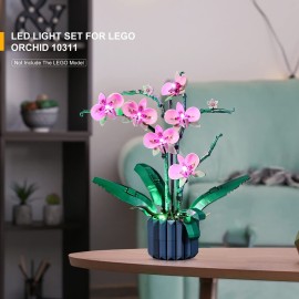 LIGHTAILING Light for Lego-10311 Orchid - Led Lighting Kit Compatible with Lego Building Blocks Model - NOT Included The Model Set