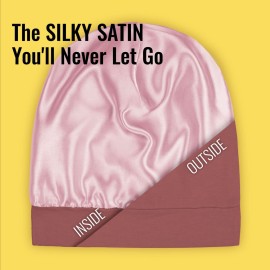 Satin Lined Sleep Cap Bonnet for Curly Hair and Braids, Stay On All Night Hair Wrap with Adjustable Strap for Women and Men, Grey Red, Pack of 1 Satin Lined Sleep Cap Bonnet for Curly Hair and Braids, Stay On All Night Hair Wrap with Adjustable Strap for Women and Men, Grey Red, Pack of 1