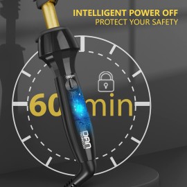 DAN Technology Ceramic Hot Comb Hair Straightener, Adjustable Temperature, Dual Voltage, Travel Size, 500F, for Hair, Wigs, Healthy Silky Hair, Safe