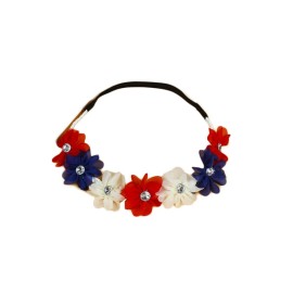 BBTDIN Patriotic Flower Crown Headband Independence Day Floral Flower Hair band JHN39 (Blue Red White) BBTDIN Patriotic Flower Crown Headband Independence Day Floral Flower Hair band JHN39 (Blue Red White)