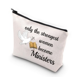VAMSII Female Minister Gift Zipper Bag Minister Appreciation Gifts Pastor Gifts for Women Ministry Gifts (become Ministers)