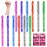 Kathfly 12 Packs Temporary Tattoo Markers for Skin Shimmery Gel Pens for Girls Kids Party Stuffers, 6 Colors