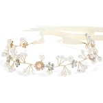 Flower Girl Headpiece, Flower Girl Hair Accessory Wedding Headpiece for Bride Princess Crown First Communion Headpiece for Girls