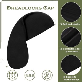 Tatuo 4 Pieces Unisex Jumbo Dreadlock Cap Long Hair Dreads Head Wrap Sleeping Cap Hair Accessories Sleep Bonnet for Men Women(Royal Blue, Navy Blue, Black, Army Green) Tatuo 4 Pieces Unisex Jumbo Dreadlock Cap Long Hair Dreads Head Wrap Sleeping Cap Hair Accessories Sleep Bonnet for Men Women(Royal Blue, Navy Blue, Black, Army Green)