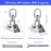 Hammock Hanging Kit Swing Spring, Suspension Hooks 1000lb Capacity Heavy Duty Swing Hangers 360 Rotate Swing Ceiling Hook for Concrete Wooden Porch Swing Chair Yoga Tree Sandbag Indoor Outdoor Gym