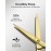 Hair Cutting Scissors, ULG Hair Shears 6.5 inch Hairdressing Hair Scissor, Salon Razor Edge Hair Cutting Shears, Japanese Stainless Steel Haircut Scissors with Detachable Finger Gold