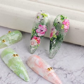 5D Engraved Flowers Nail Art Stickers, Holographic Pink Flower Nail Adhesive Sticker Design, Floral Leaf Butterfly Embossed Nail Art Decals Supplies, Manicure Resin Blossom Transfer Nail Decal Decor 5D Engraved Flowers Nail Art Stickers, Holographic Pink Flower Nail Adhesive Sticker Design, Floral Leaf Butterfly Embossed Nail Art Decals Supplies, Manicure Resin Blossom Transfer Nail Decal Decor