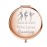 WSNANG Dancer Compact Mirror Dance Recital Gift Dancer Girls Makeup Mirror Gifts for Dance Team Ballerina Dancing Lover (Rose Gold)