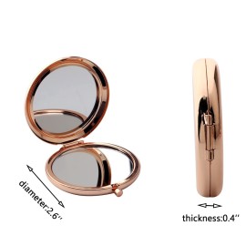 WSNANG Dancer Compact Mirror Dance Recital Gift Dancer Girls Makeup Mirror Gifts for Dance Team Ballerina Dancing Lover (Rose Gold)