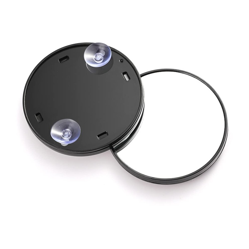2 Pieces Portable Round 10X Magnifying Makeup Mirror Suction Cup Travel Mirror For Precise Makeup Application