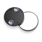 2 Pieces Portable Round 10X Magnifying Makeup Mirror Suction Cup Travel Mirror For Precise Makeup Application