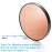 2 Pieces Portable Round 10X Magnifying Makeup Mirror Suction Cup Travel Mirror For Precise Makeup Application