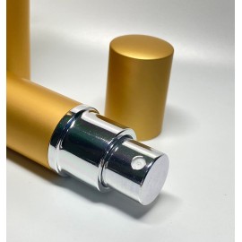 ZbFwmx 20 Pack Set 10ML Protable Refill Bulk Atomizer Spray Travel Perfume Bottle Hydrating Empty Bottle (20Pack Metal Gold)