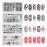 MR.FOX Nail Stamping Plate Set, 8Pcs Nail Art Stamp Kit Templates for Women with Plenty of Images