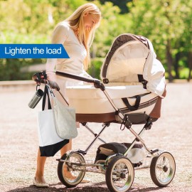 6 Pack Baby Stroller Hooks for Hanging Diaper Bags Pram Clips for Bags Multipurpose Hooks for Grocery Shopping Backpack Stroller Accessories Pram Buggy Clips Straps Hook