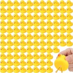 Vinsot 100 Pcs Mini Rubber Ducks Bulk Rubber Duck Bath Toys Squeak Float Bath Toy for Birthday Party Favors Gift Summer Beach Pool Activity Carnival Game(2.17 x 1.97 x 1.85 Inch)