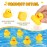 Vinsot 100 Pcs Mini Rubber Ducks Bulk Rubber Duck Bath Toys Squeak Float Bath Toy for Birthday Party Favors Gift Summer Beach Pool Activity Carnival Game(2.17 x 1.97 x 1.85 Inch)