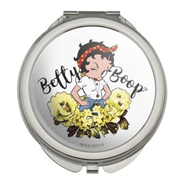 Betty Boop Sassy Flowers Compact Travel Purse Handbag Makeup Mirror