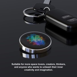 Fdit Desktop Rotating Toy, Colorful Luminous Galaxy Star Decompression Stainless Steel Stress Relieve Decompression Gyroscope Toy for Kids Aldult (1)