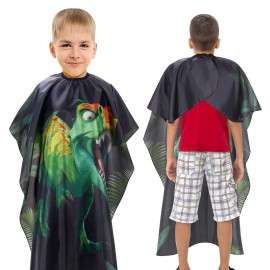 Aethland Kids Haircut Cape, Hair Cutting Cape for Kids - Professional Barber Cape Salon Cape Cloak Apron for Hair Stylist Hair Cutting (Green Dinosaur) Aethland Kids Haircut Cape, Hair Cutting Cape for Kids - Professional Barber Cape Salon Cape Cloak Apron for Hair Stylist Hair Cutting (Green Dinosaur)
