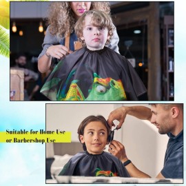 Aethland Kids Haircut Cape, Hair Cutting Cape for Kids - Professional Barber Cape Salon Cape Cloak Apron for Hair Stylist Hair Cutting (Green Dinosaur) Aethland Kids Haircut Cape, Hair Cutting Cape for Kids - Professional Barber Cape Salon Cape Cloak Apron for Hair Stylist Hair Cutting (Green Dinosaur)