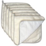 PPHAO BASIC - Large XL Soft Weave Cotton Washcloths - Exfoliating Scrubbers for Face & Body - 6 Pack