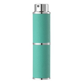 owlyee 8ML Perfume Atomizer, Empty Leather Cologne Spray Bottle, Mini Perfume Sprayer Dispenser for Travel (1PCS, Green)