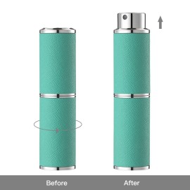 owlyee 8ML Perfume Atomizer, Empty Leather Cologne Spray Bottle, Mini Perfume Sprayer Dispenser for Travel (1PCS, Green) owlyee 8ML Perfume Atomizer, Empty Leather Cologne Spray Bottle, Mini Perfume Sprayer Dispenser for Travel (1PCS, Green)