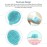 BAOOOFU Silicone Back Brush Long Handle Soft Body Brush for Shower Exfoliating Body Scrubber, Back Scrubber for Elderly Men Women, Hook Provided (Blue)