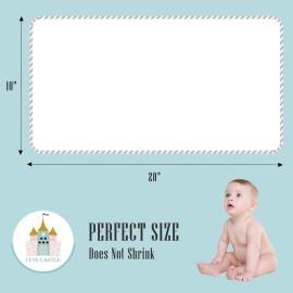 Cute Castle 12 Pack Muslin Burp Cloths for Baby - Ultra-Soft 100% Cotton Baby Washcloths - Large 20\'\' by 10\'\' Super Absorbent Milk Spit Up Rags - Burpy Cloths for Unisex, Boy, Girl - Stripe