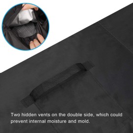 Cooler Cart Cover Black, Luxiv Waterproof Rolling Cooler Cover 34L x 20W x 32H inches 80 Quart Rolling Ice Chest Sleeve for Anti Rain, Sunlight, Dust (36L X 20W X 37H)