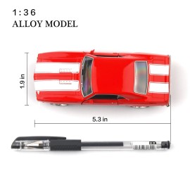 TOKAXI 1/36 Scale Diecast Cars,1969 Camaro SS Cars Models,Pull Back Vehicles Toy Cars,Cars Gifts for Boys Girls (Red)
