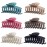 MAORULU 6 Pack 3.5 Hair Clip for Thin and Medium Thick Hair, Strong Hold Hair Clip for Fine Hair, Non-slip Cute Claw Clip for Women and Girls, Extra Lightweight Matte Jaw Clip (Multi Color), 6 Count